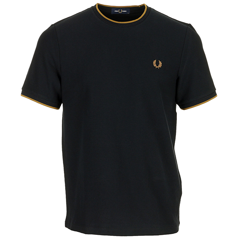 Trim Detail Crepe Pique T-Shirt