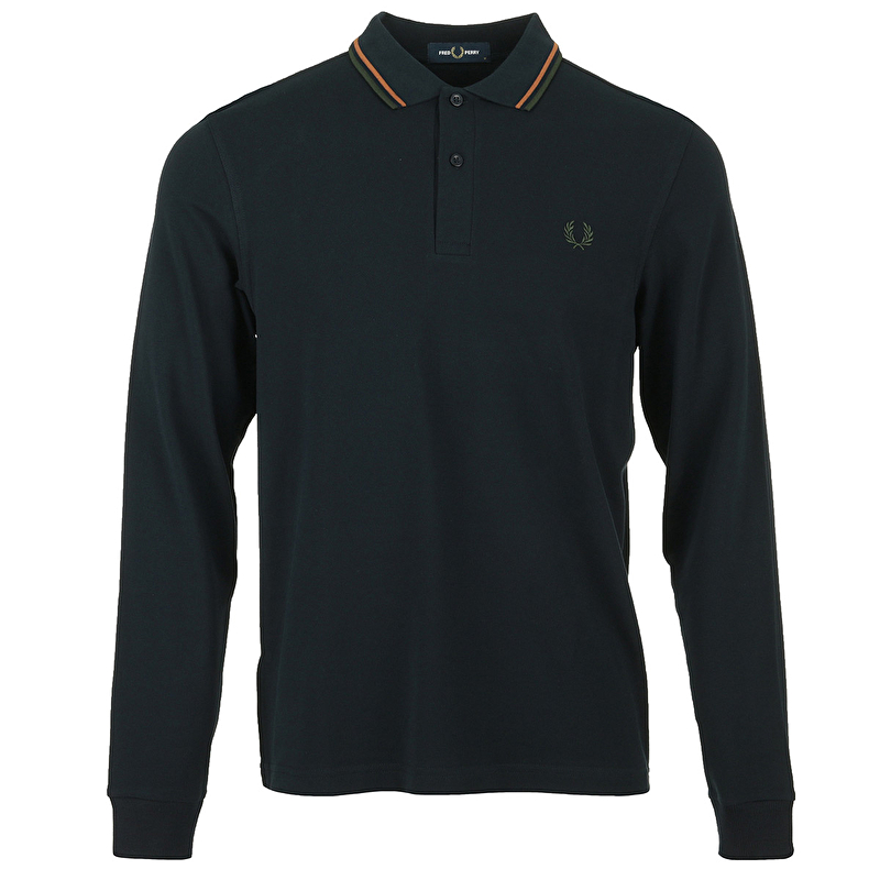 Tipped Fred Perry Shirt Long Sleeves Tipped Fred Perry Shirt Long Sleeves
