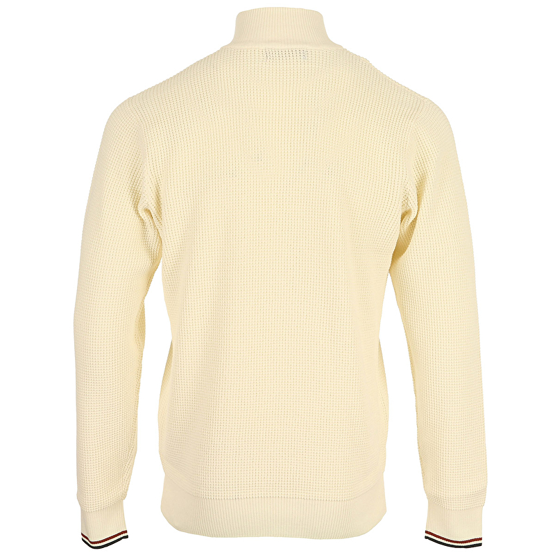 Waffle Stitch Half Zip Jumper