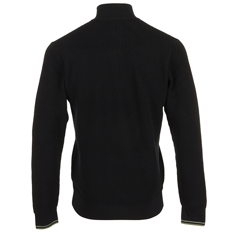 Waffle Stitch Half Zip Jumper