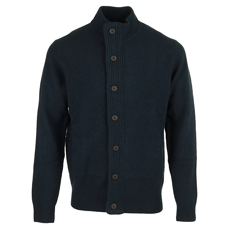 Patch Zip Through Knitted Jumper Patch Zip Through Knitted Jumper
