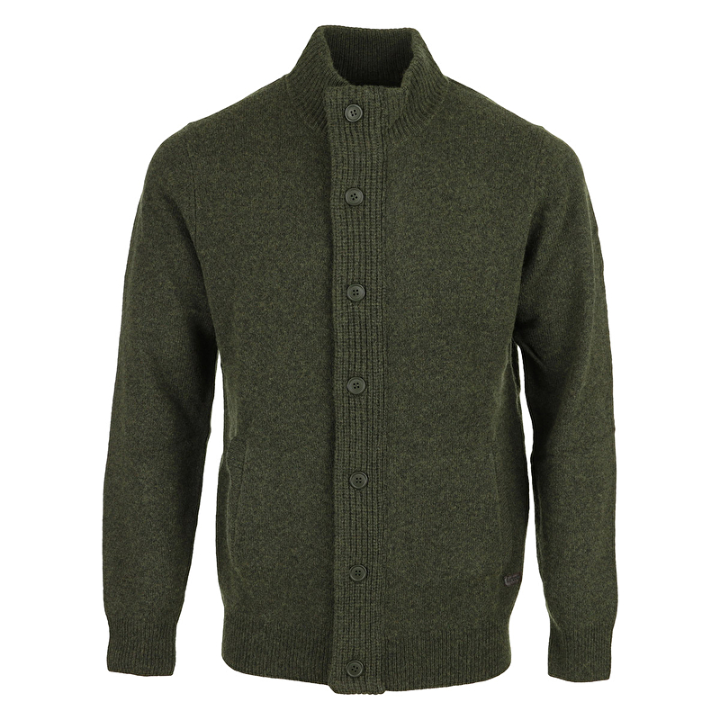 Patch Zip Through Knitted Jumper Patch Zip Through Knitted Jumper
