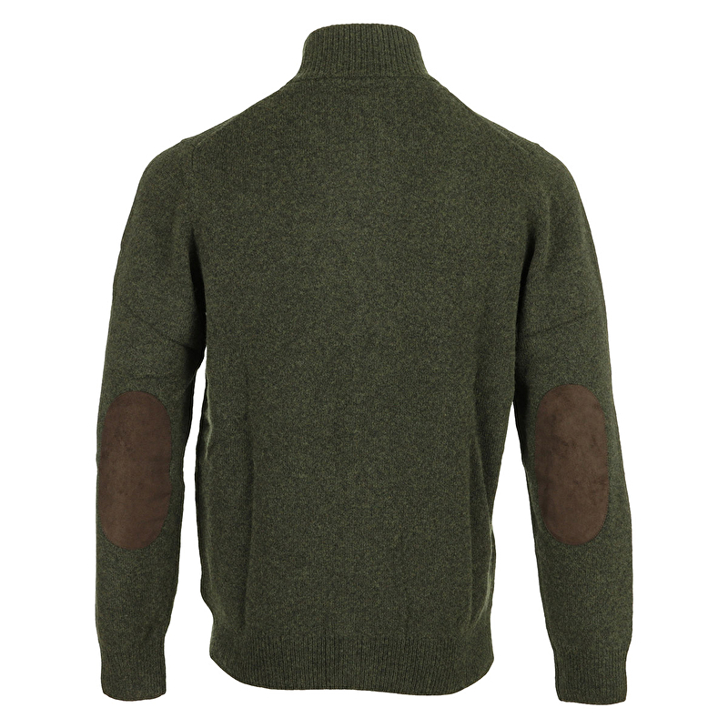 Patch Zip Through Knitted Jumper Patch Zip Through Knitted Jumper