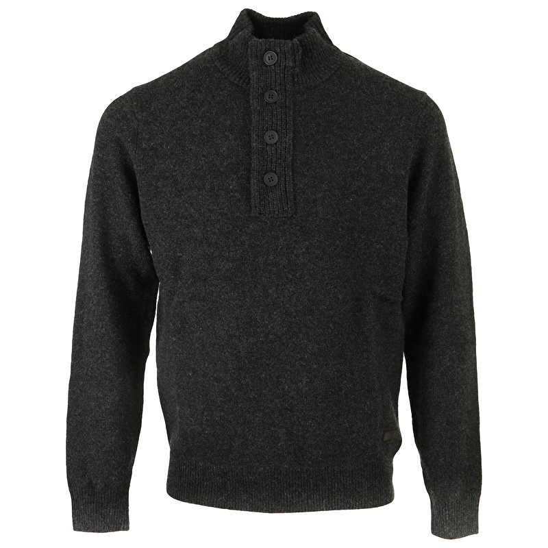 Essential Patch Half Zip Knitt Ed Jumper