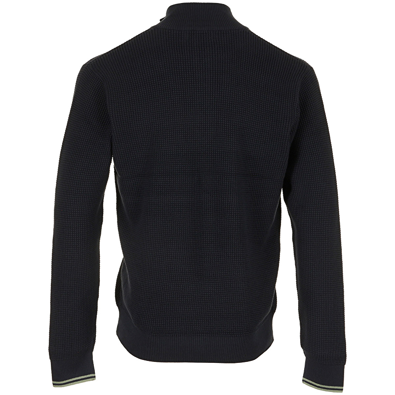 Waffle Stitch Half Zip Jumper