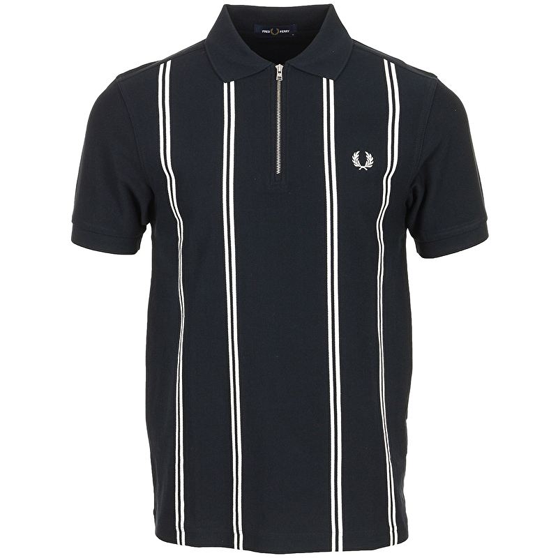 Vertical Stripe Polo Shirt