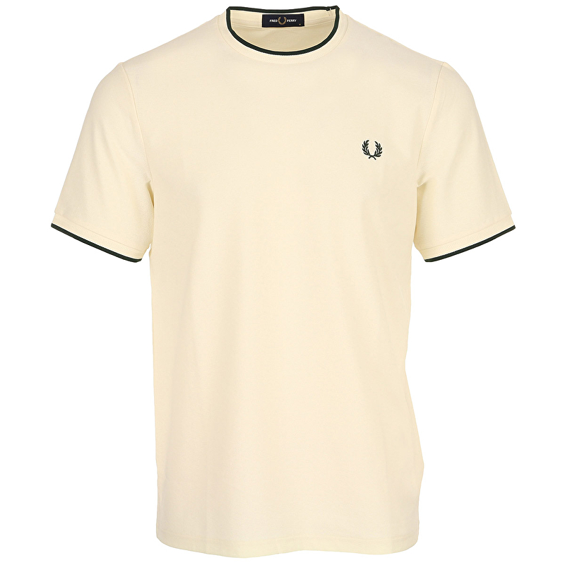 Trim Detail Crepe Pique Tshirt