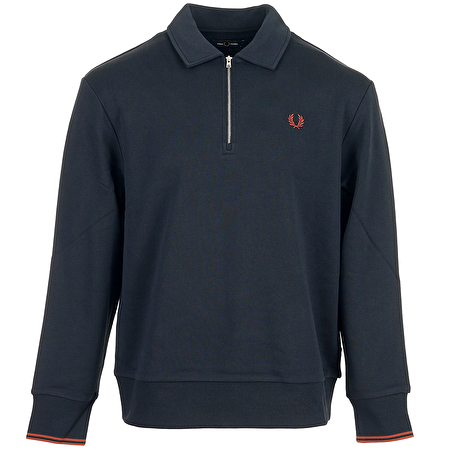 Half Zip Collared Sweatshirt Half Zip Collared Sweatshirt