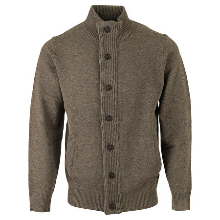 Essential Patch Zip Through Knitted Jumper Essential Patch Zip Through Knitted Jumper