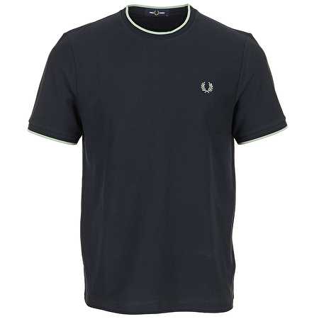 Trim Detail Crepe Pique Tshirt