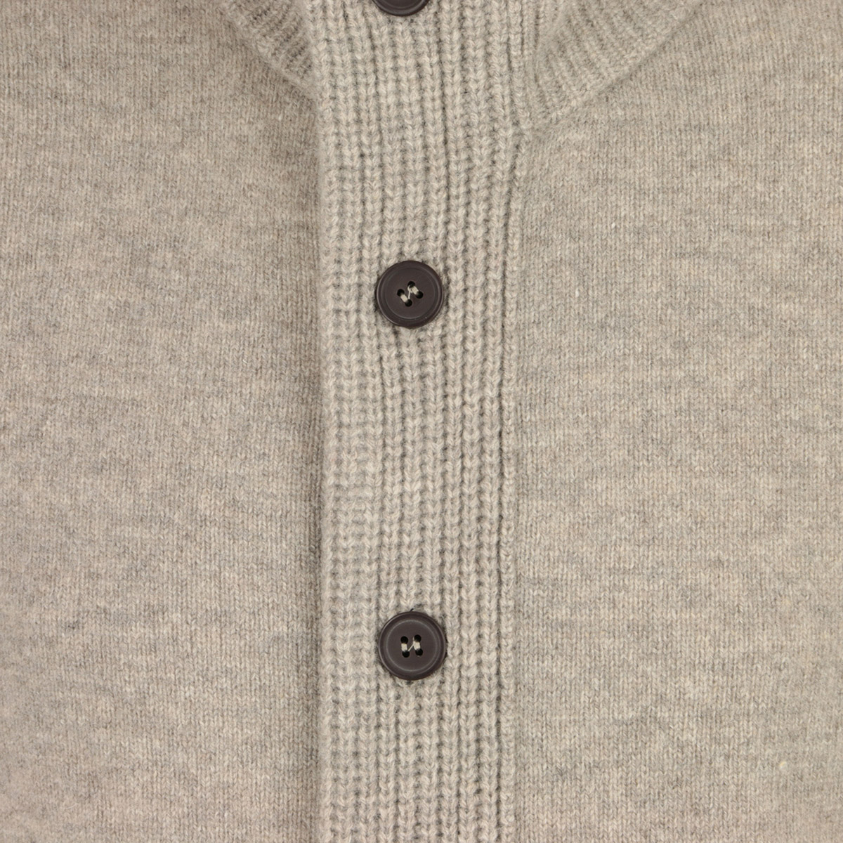 Patch Zip Through Knitted Jumper
