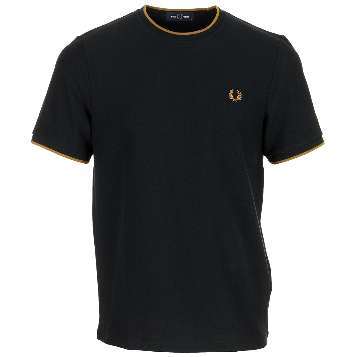 Trim Detail Crepe Pique T-Shirt