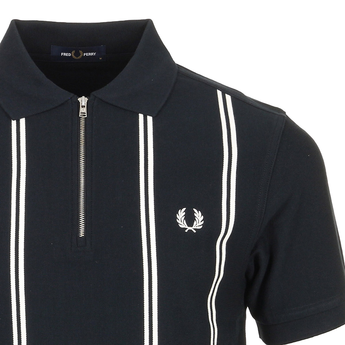 Vertical Stripe Polo Shirt