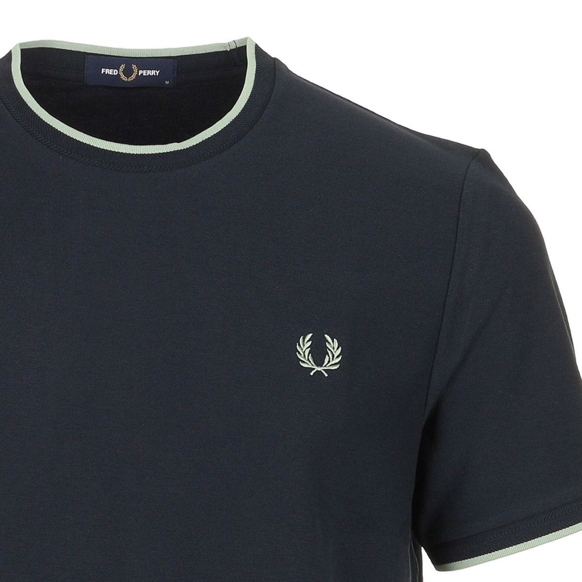 Trim Detail Crepe Pique Tshirt