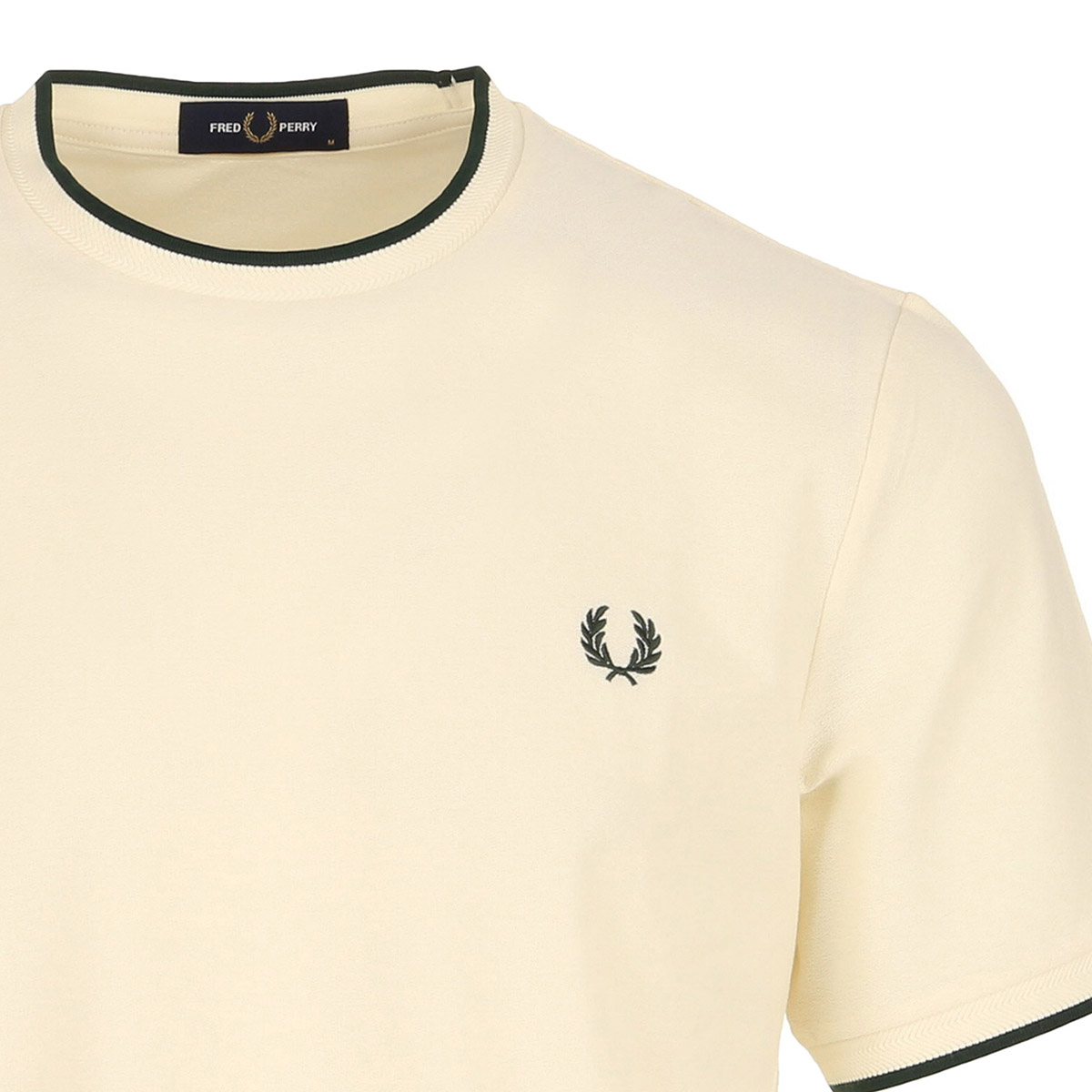Trim Detail Crepe Pique Tshirt