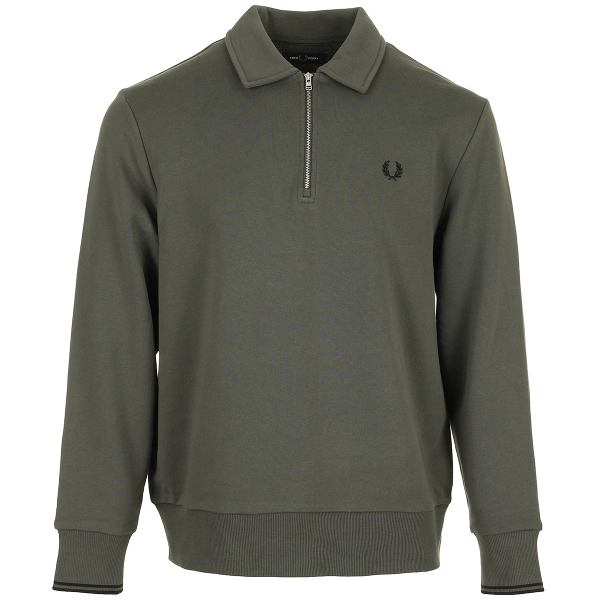Half Zip Collared Sweatshirt