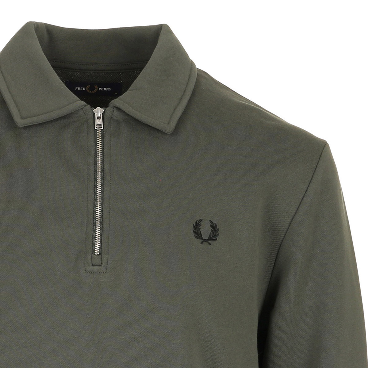 Half Zip Collared Sweatshirt